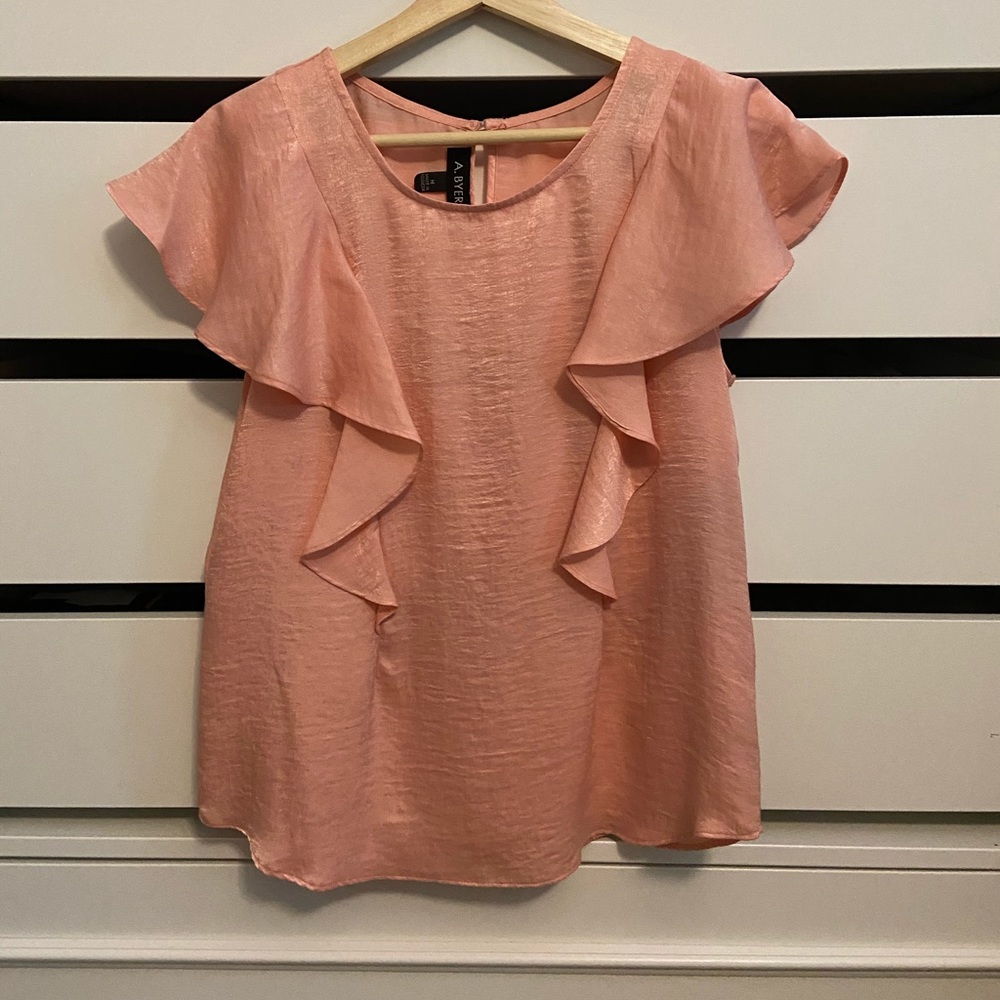 A. Byer Sheen Tee in Pale Pink